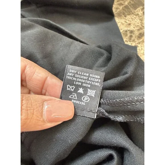 LAFAYETTE 148 BlackSilver Beaded Embellished Waist Ponte Knit Cocktail Dress Sz6 - Picture 12 of 13